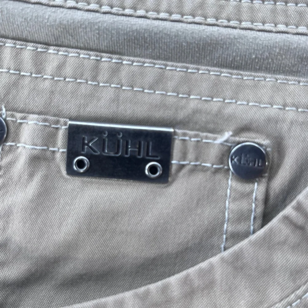 Kuhl Radikl Shorts Mens 38 Khaki Tan Hiking Outdoor Stretch Cargo Style 5068